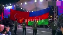Ermenistan'da skandal görüntüler! Türk ve Azerbaycan bayrağı yaktılar