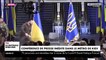 Guerre en Ukraine : Regardez ces images incroyables d'une station de métron de Kiev transformé en studio télé ultra-moderne pour une conférence de presse du président ukrainien Volodymyr Zelensky
