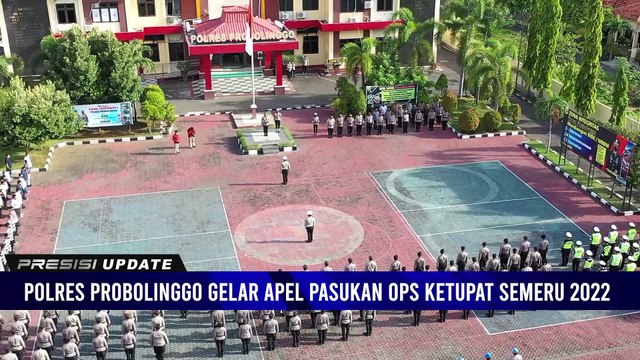 Polres Probolinggo Gelar Apel Pasukan Ops Ketupat Semeru 2022 Dalam Rangka Antisipasi Pengamanan Jalur Pantura Mudik