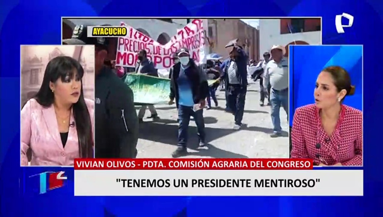 Vivian Olivos: "Tenemos un presidente mentiroso, no hay ningún proyecto de reforma agraria"