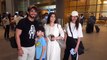 Arjun Bijlani With His Wife Neha And Surbhi Chandna Spotted At Mumbai Airport