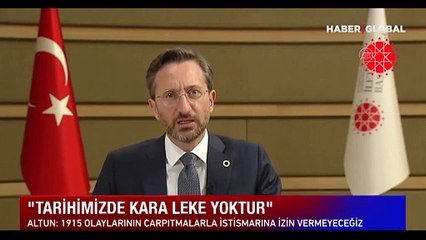 İletişim Başkanı Fahrettin Altun: Tarihimizde kara leke yoktur