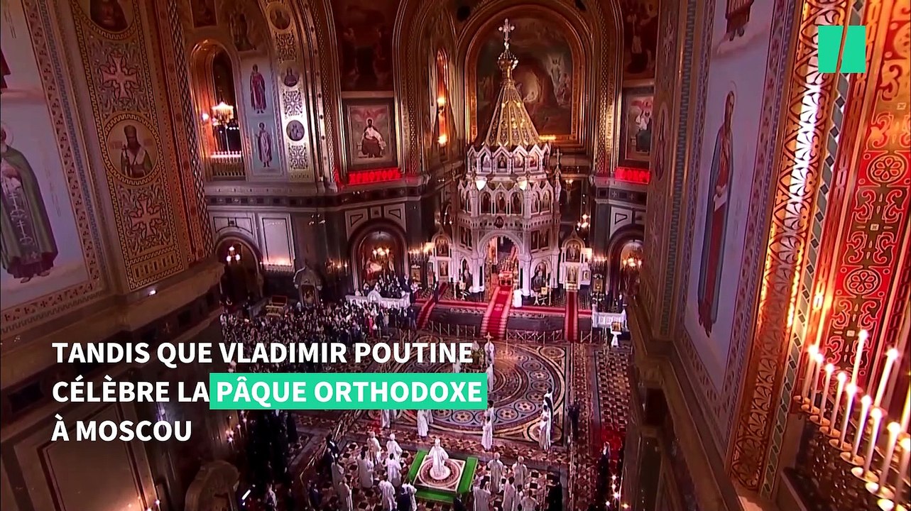 Poutine a célébré la Pâques orthodoxe à Moscou sans accorder de trêve à l'Ukraine