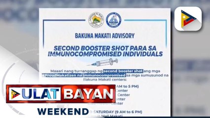 Vaccination para sa 2nd booster, sisimulan na bukas