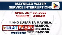 Ilang lugar sa Metro Manila at Cavite, pansamantalang mawawalan ng suplay ng tubig