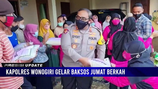 Jumat Berkah, Kapolres Wonogiri Gelar Bhakti Sosial Dengan Berikan Bantuan Kepada Warga