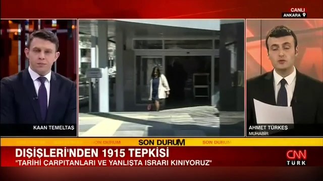Dışişleri'nden 1915 tepkisi