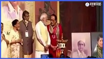 PM Narendra Modi | पंतप्रधान नरेंद्र मोदी षण्मुखानंद सभागृहात दाखल  | Sakal Media