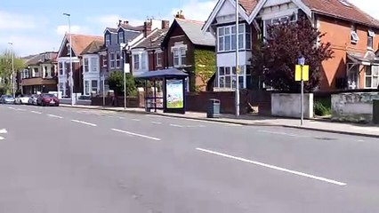 Stretch of London Road where the collision took place