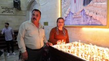 شاهد: مسيحيو العراق يحتفلون بوصول شعلة 