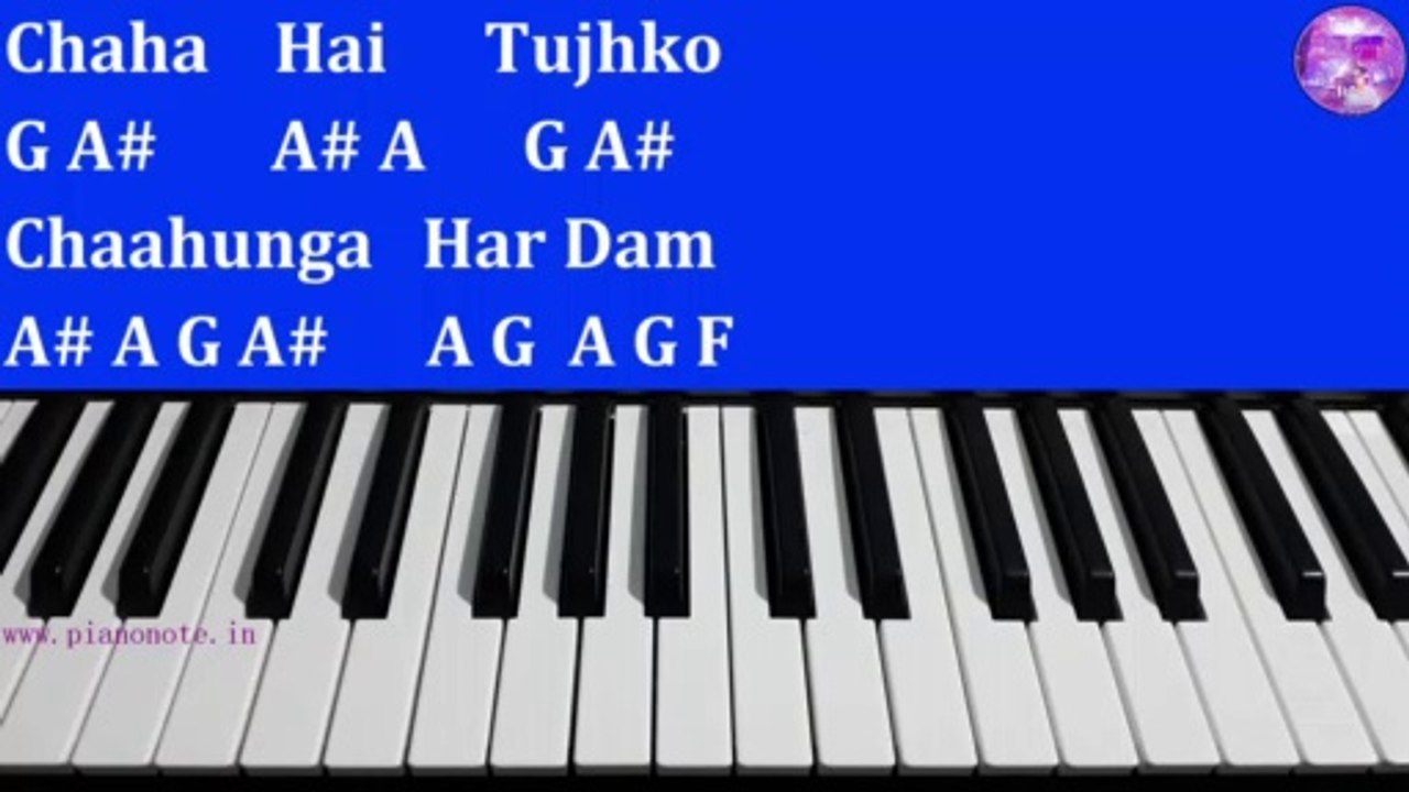 Chaha Hai Tujhko Chahunga Har Dam Piano Tutorial with Notes | Mann | Julius Murmu Keyboard | Pjtl | चाहा है तुझको चाहुंगा हर दम
