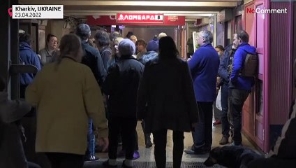 700 personnes réfugiées dans le métro de Kharkiv pour échapper aux bombardements