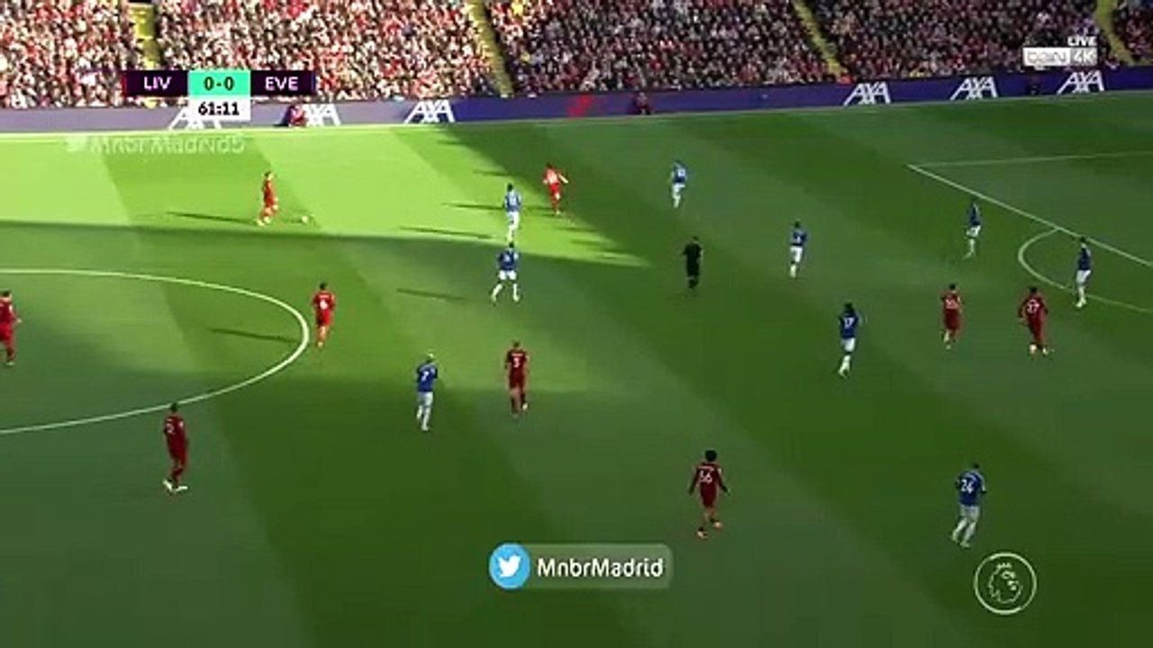 هدف ليفربول الأول ضد إيفرتون