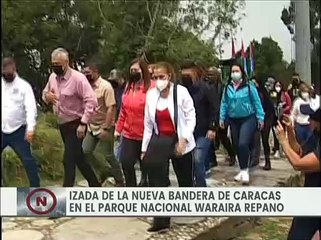 Izada la nueva bandera de Caracas en el Parque Nacional Waraira Repano