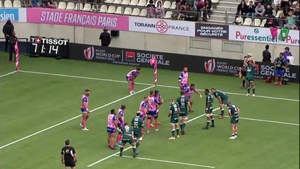 TOP 14 - Essai d'Antoine HASTOY 2 (SP) - Stade Français - Section Paloise - Saison 2021/2022