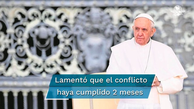El papa Francisco hace un llamado de paz por la guerra en Ucrania