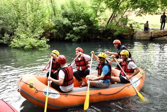 Nusaybin'de Rafting Okul Sporları Şampiyonası grup müsabakaları sona erdi
