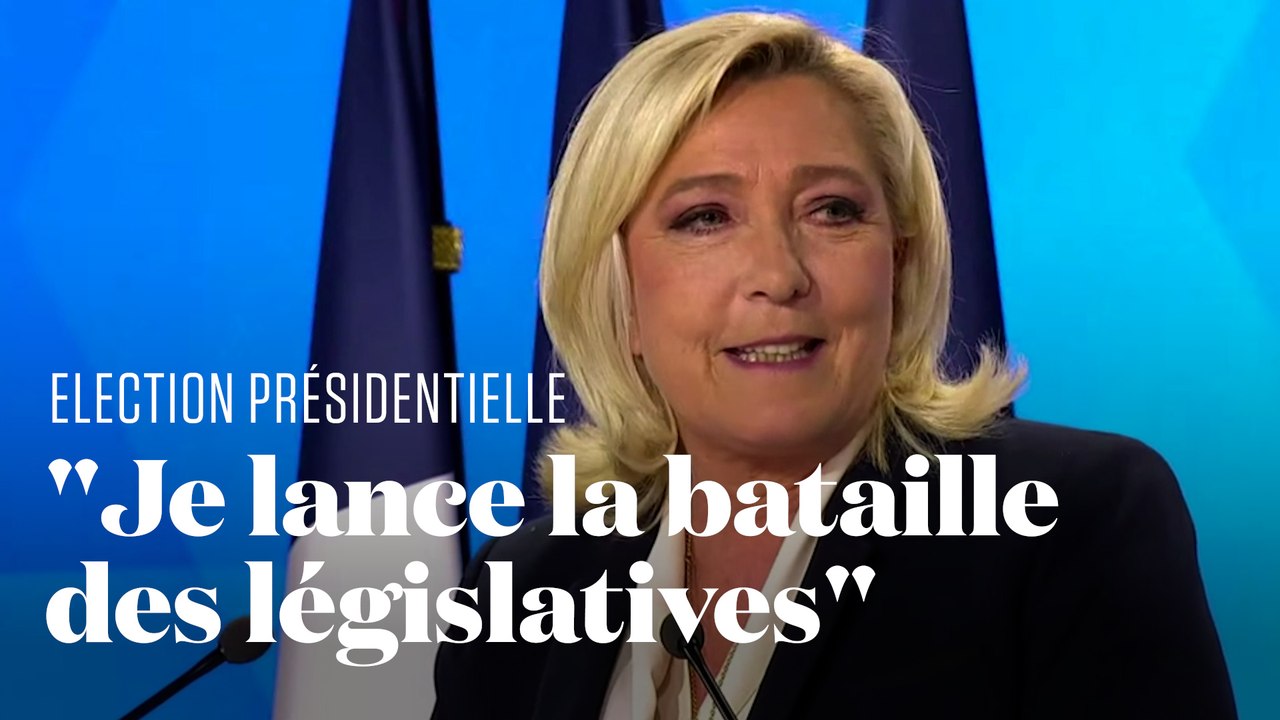 Après sa défaite au second tour, Marine Le Pen "lance la bataille des législatives"