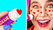 WEIRD AND FUNNY WAYS TO SNEAK MAKEUP AND TO NOT GET CAUGHT Cool Beauty Ideas By 123GO SCHOOL