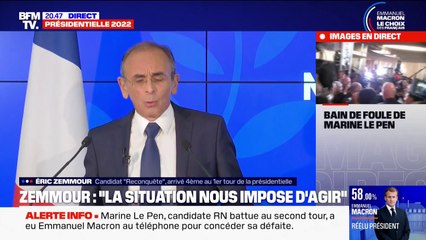 Éric Zemmour dénonce la constitution de "deux blocs politiques: l'un marconiste, l'autre islamo-gauchiste"