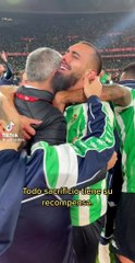 La celebración del título entre Borja Iglesias y Willian José