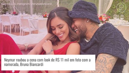 Bruna Biancardi posta foto romântica com Neymar e valor do look do jogador impressiona. Descubra!