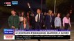 Présidentielle : Regardez l'arrivée d'Emmanuel Macron sur le Champ-de-Mars en compagnie de Brigitte Macron mais également de plusieurs enfants contrairement à il y a 5 ans où il était arrivé seul