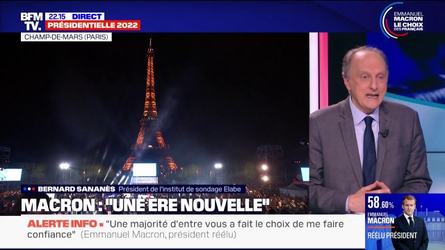 Selon une dernière estimation Elabe, Emmanuel Macron remporte l'élection avec 58,6% des voix