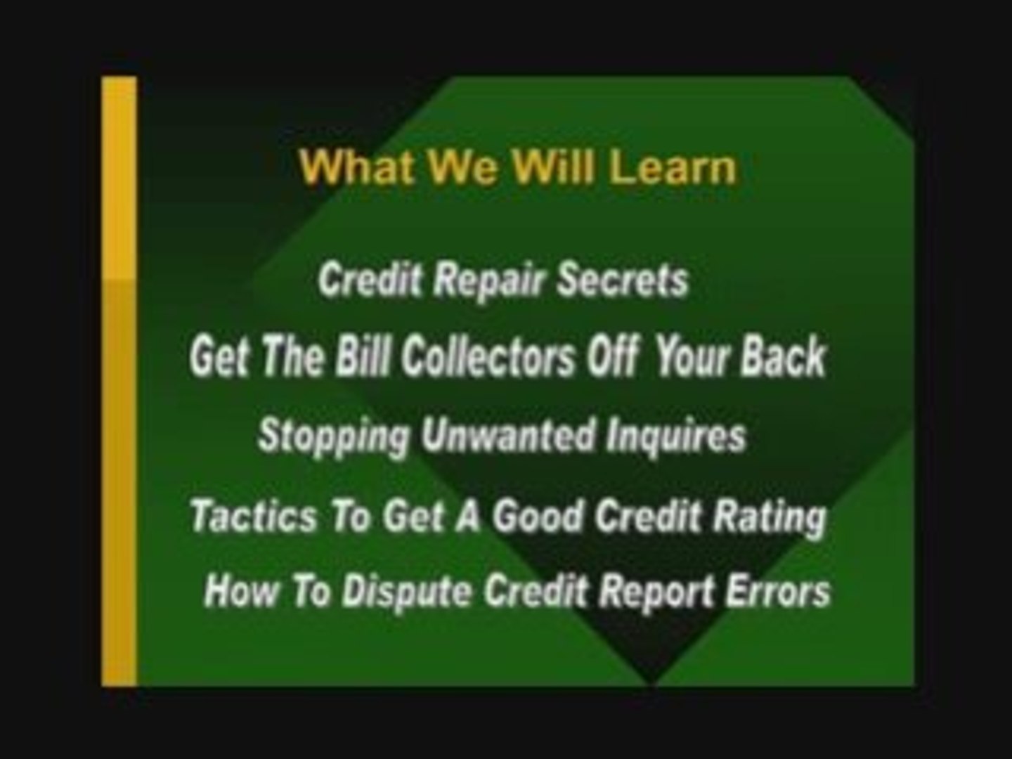 ⁣Free Credit Report Repair Mini-Course