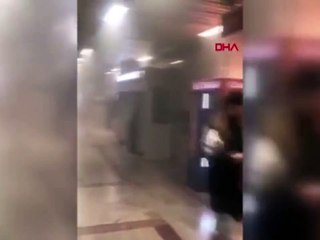 Taksim Metro İstasyonu'nda yangın