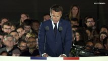 أبرز ما قاله الرئيس الفرنسي ماكرون بعد انتخابه رئيساً لفرنسا لولاية ثانية