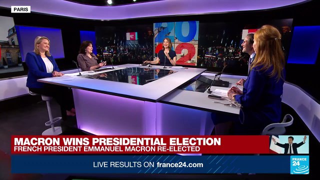 Police teargas Paris protestors after Macron re-elected