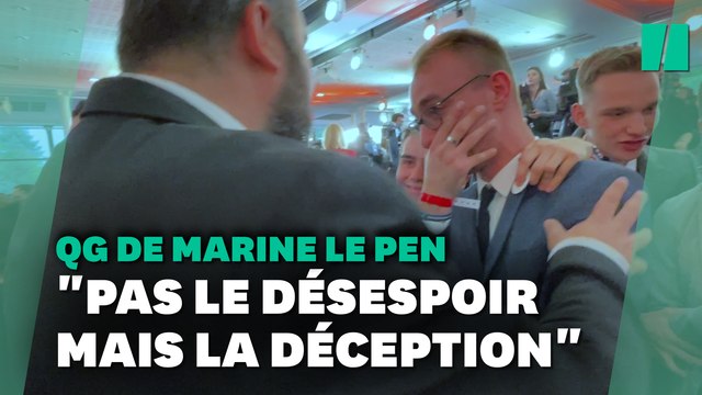 Au QG de Marine Le Pen, des militants déçus mais prêts à continuer le combat