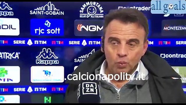 Empoli-Napoli 3-2 24/4/22 intervista post-partita Fabrizio Corsi