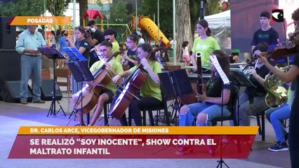 Se realizó "soy inocente", show contra el maltrato infantil