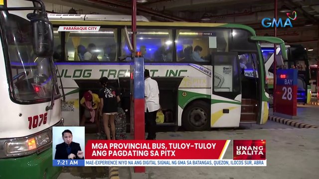 Mga provincial bus, tuloy-tuloy ang pagdating sa PITX | UB