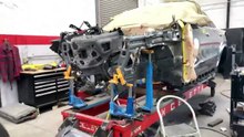 Mercedes GLE53 on Celette Sevenne frame machine with dedicated fixtures