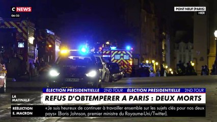 Paris : Deux morts et un blessé cette nuit à Paris sur le Pont-Neuf quand les policiers ont ouvert le feu sur un véhicule qui a tenté de les percuter en roulant à contre-sens