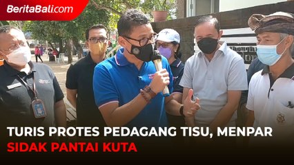 Turis Protes Pedagang Tisu, Menpar Sidak Pantai Kuta