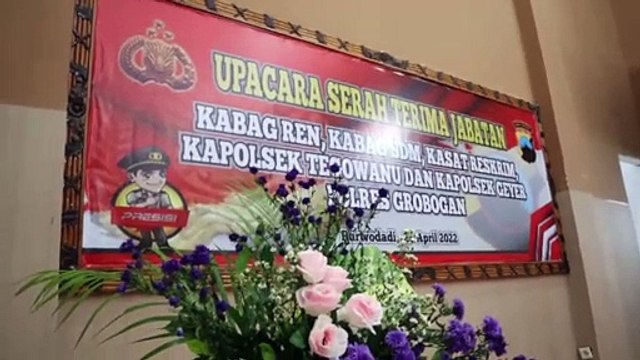 Polres Grobogan menggelar serah terima jabatan Kasat Reskrim