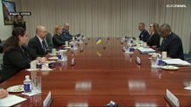 Главы Госдепартамента США и Пентагона встретились в Киеве с Зеленским