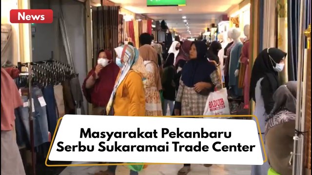 Jelang Hari Raya Idul Fitri 1443 Hijriah, Masyarakat Pekanbaru Serbu Pusat Perbelanjaan !!