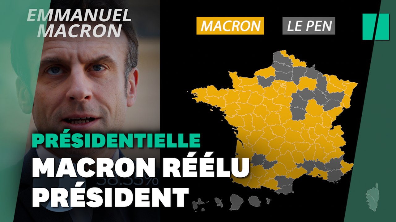 Emmanuel Macron a été réélu président de la République avec 58,55 des