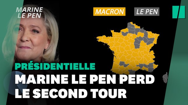 Marine Le Pen perd une nouvelle fois le second tour de la présidentielle avec 41,45% des voix