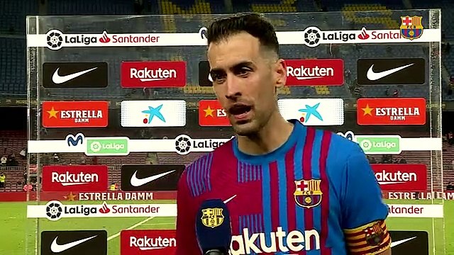 Las palabras de Busquets en zona mixta tras el Barça-Rayo / FCB