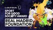 Rafa Nadal entrega el Premio Laureus al Real Madrid
