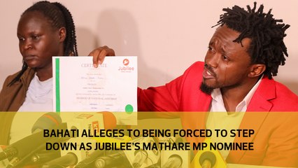 Bahati alleges to being forced to step down as Jubilee's Mathare MP nominee