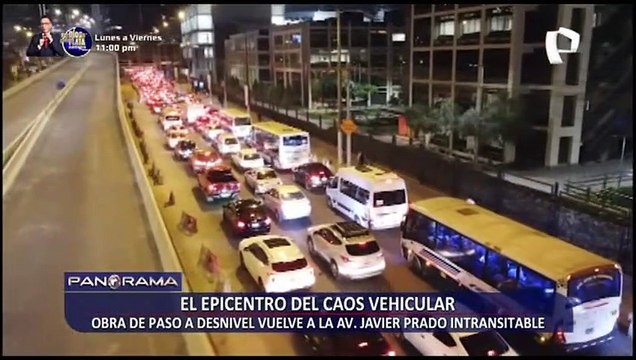 El epicentro del caos vehicular: obras a desnivel vuelven a la avenida Javier Prado intransitable