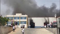 Şanlıurfa OSB'deki tekstil fabrikasında yangın