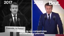 2017 vs 2022 : Emmanuel Macron remercie ceux qui ont fait barrage à l'extrême droite